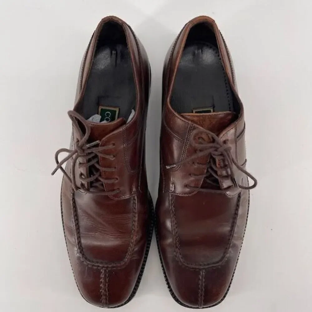 Cole‎ Haan Men's Brown Apron Split Toe Dress Shoes Size 9